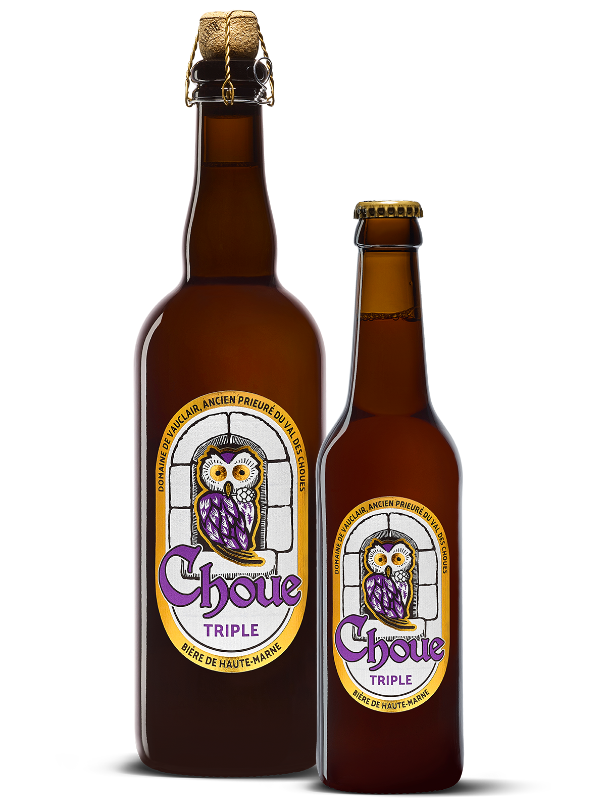 photo biere la choue triple 75cl et 33cl